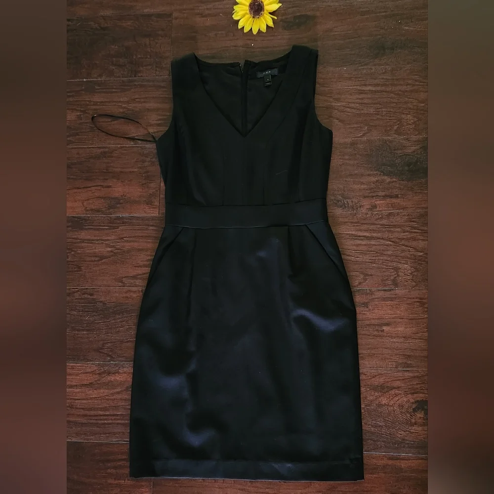J. Crew BLACK Kami Dress in Classic Faille” Formal dress ⭐️
